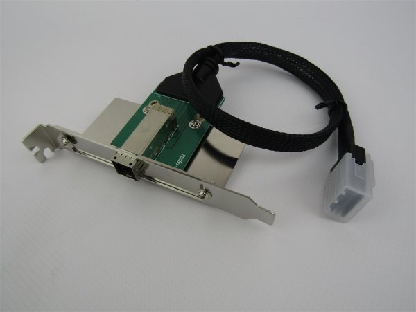 InLine SAS HD Slotblech PCI, ext. SFF-8644 auf int. SFF-8087, mit 0,5m Kabel