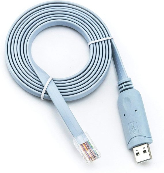 USB-Konsolenkabel, USB auf RJ45, 1,8m Blau