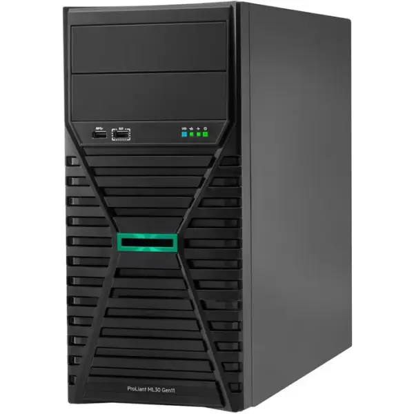 HPE ProLiant ML30 Gen11 Tower Xeon 6333P 6-Core 3.1GHz 1x32GB-U 8xSFF Hot Plug MR216i-p 2x480GB SSD 2x1000W Server